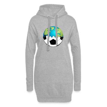 sport - Hoodie-Kleid - Grau meliert - Vorne