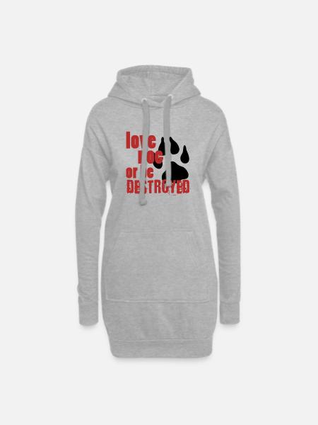 Animal - Hoodie Dress - heather grey