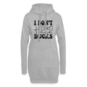 i don´t have Ducks - Hoodie-Kleid - Grau meliert - Vorne