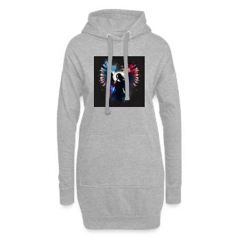 Frau Engel Farbe - Hoodie-Kleid - Grau meliert - Vorne