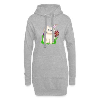 Motzehase, Kein Osterhase von Peace Joy Pancake - Hoodie-Kleid - Grau meliert - Vorne