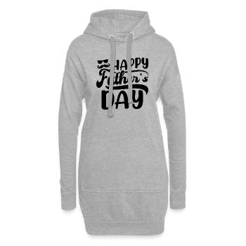 Happy Father´s Day - Hoodie-Kleid - Grau meliert - Vorne
