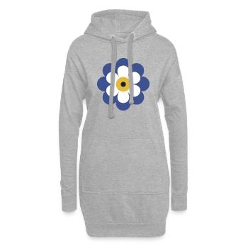 Nazar - Sweat-shirt à capuche long Femme - gris chiné - Devant