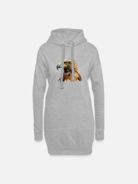 EAGLE - Hoodie-Kleid - Grau meliert