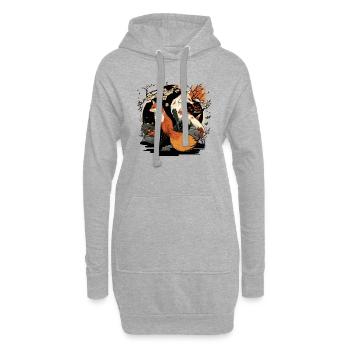 FOX 8 - Hoodie Dress - heather grey - Front
