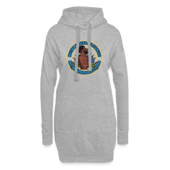 Haiti Haitian Flagge Vater Kind I Geschenk - Hoodie-Kleid - Grau meliert - Vorne