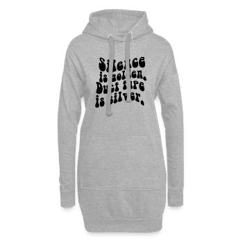 FUNNY SARCASTIC SAYING - Hoodie Dress - heather grey - Front