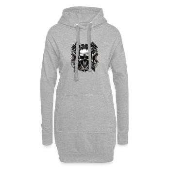 Viking Nord - Sweat-shirt à capuche long Femme - gris chiné - Devant