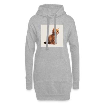 KITTEN - Hoodie-Kleid - Grau meliert - Vorne