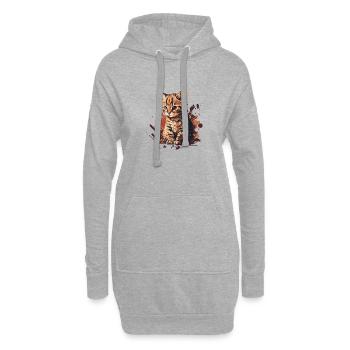 KITTEN - Hoodie-Kleid - Grau meliert - Vorne