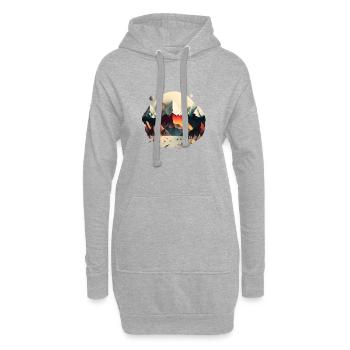 SURREAL - Hoodie-Kleid - Grau meliert - Vorne