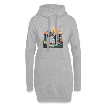 SURREAL - Hoodie-Kleid - Grau meliert - Vorne