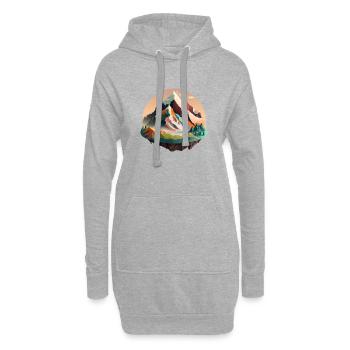 SURREAL - Hoodie-Kleid - Grau meliert - Vorne