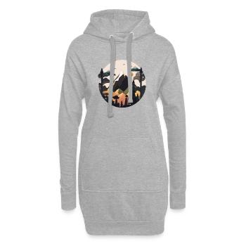 SURREAL - Hoodie-Kleid - Grau meliert - Vorne