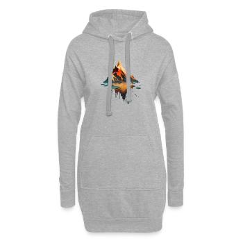 SURREAL - Hoodie-Kleid - Grau meliert - Vorne