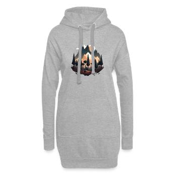 SURREAL - Hoodie-Kleid - Grau meliert - Vorne