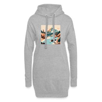 SURREAL - Hoodie-Kleid - Grau meliert - Vorne