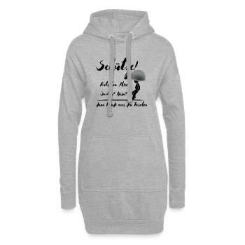 Hände vom Sack Soldat - Hoodie-Kleid - Grau meliert - Vorne