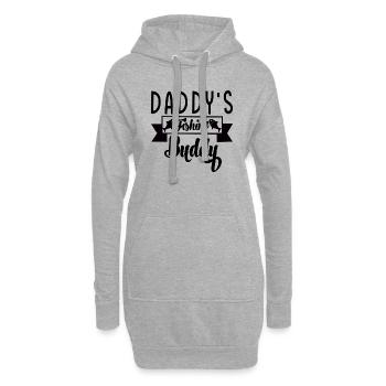 Daddy´s Fishing Buddy - Hoodie-Kleid - Grau meliert - Vorne