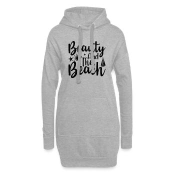 Beauty And The Beach - Hoodie-Kleid - Grau meliert - Vorne