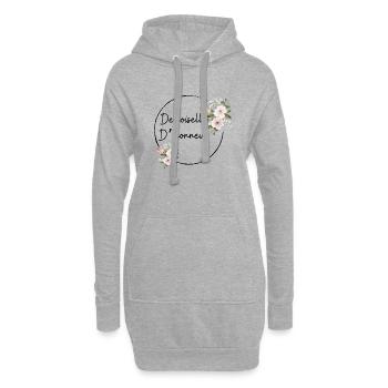 Demoiselle d'honneur - Sweat-shirt à capuche long Femme - gris chiné - Devant