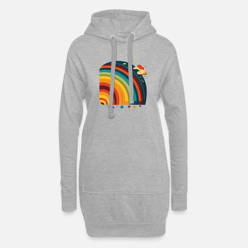 REGENBOGEN - Hoodie-Kleid - Grau meliert