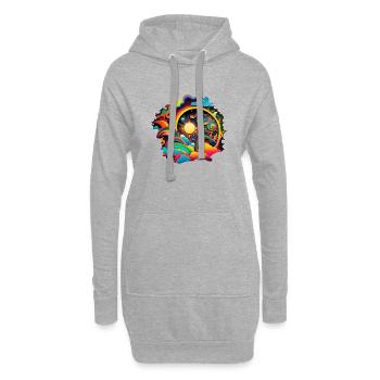 SURREAL - Hoodie-Kleid - Grau meliert - Vorne