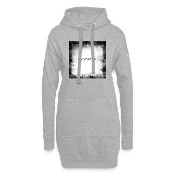 Crystal Blaze Clair - Sweat-shirt à capuche long Femme - gris chiné - Devant