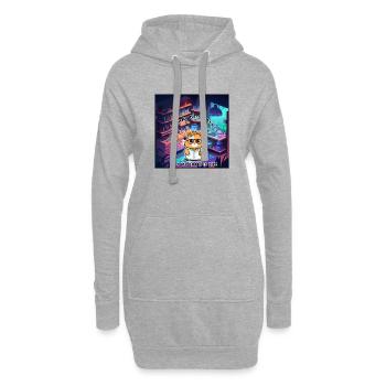 Entdecken Sie die Wunder der Wissenschaft - Hoodie-Kleid - Grau meliert - Vorne