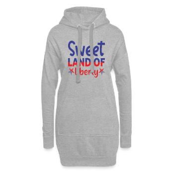 Sweet Land of Liberty - Hoodie-Kleid - Grau meliert - Vorne