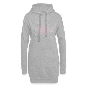 YES I DO - Hoodie-Kleid - Grau meliert - Vorne