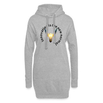 L’innovation est la nouvelle norme (Journée mondiale de la créativité) - Sweat-shirt à capuche long Femme - gris chiné - Devant