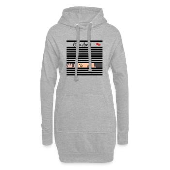 T-shirt Future Maman - Pour un style tendance. - Sweat-shirt à capuche long Femme - gris chiné - Devant