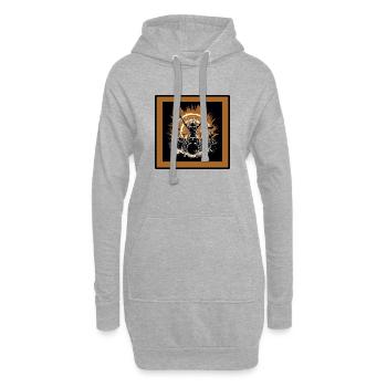 Drummer flash - Hoodie-Kleid - Grau meliert - Vorne