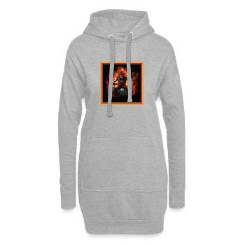 Flams Drummer - Hoodie-Kleid - Grau meliert - Vorne