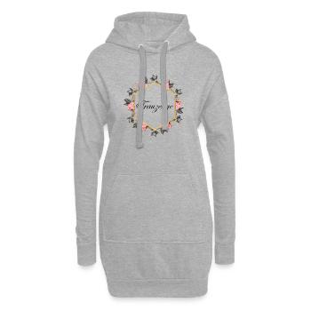 Trauzeuge - Hoodie-Kleid - Grau meliert - Vorne