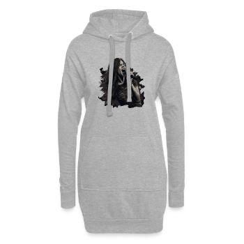 Sängerin Musik - Hoodie-Kleid - Grau meliert - Vorne