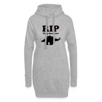 RIP Thag Simmons: A Stegosaurus-sized Loss - Black - Hoodie Dress - heather grey - Front