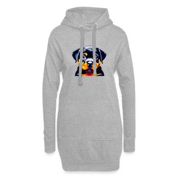 Rottweiler Propriétaire de chien Chiot Propriétaire de Rottweiler - Sweat-shirt à capuche long Femme - gris chiné - Devant