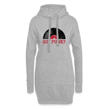 Got Funk Musik Vintage - Hoodie-Kleid - Grau meliert - Vorne