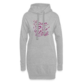 Ease Joy Glory - Hoodie-Kleid - Grau meliert - Vorne