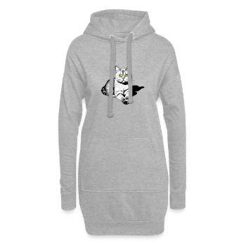 Bengalkatze Kätzchen Bengalkätzchen Katzenbesitzer - Hoodie-Kleid - Grau meliert - Vorne