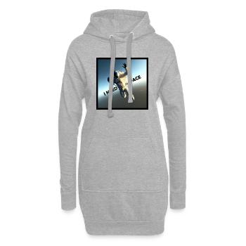 Astronaut I Need Space Lustig Funny - Hoodie-Kleid - Grau meliert - Vorne