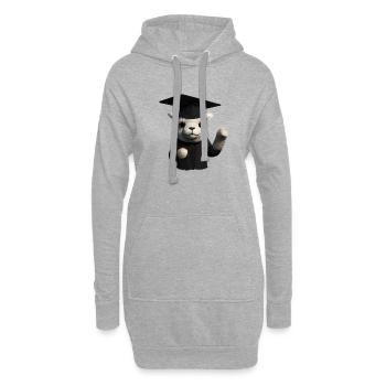 Licence Certificat de fin d’études Diplômé Alpaga - Sweat-shirt à capuche long Femme - gris chiné - Devant
