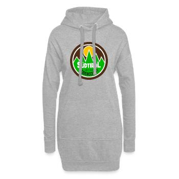 Südtirol Meine Leidenschaft Dolomiten Berge - Hoodie-Kleid - Grau meliert - Vorne