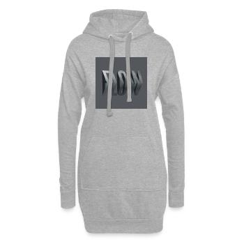 Flow - Hoodie-Kleid - Grau meliert - Vorne