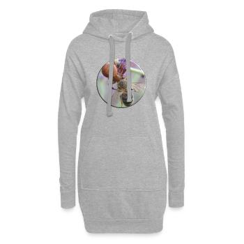 Fressen und gefressen werden ist natürlich - Hoodie-Kleid - Grau meliert - Vorne