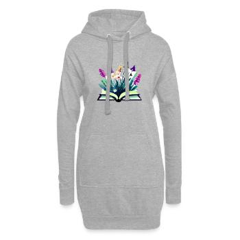 Lecteur de livre Amoureux de livres Livres de lecture cadeaux - Sweat-shirt à capuche long Femme - gris chiné - Devant