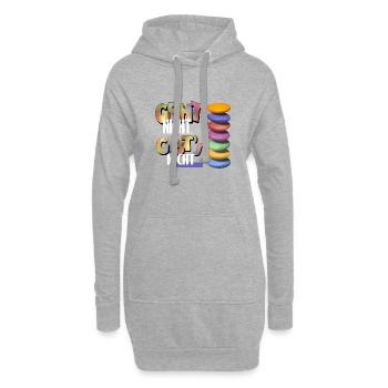 Geht nicht - Hoodie-Kleid - Grau meliert - Vorne