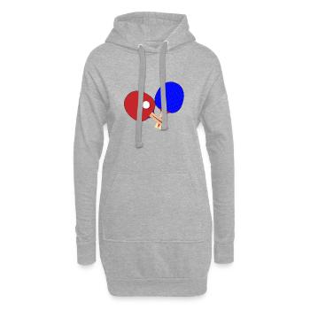 Paar Tischtennisschläger - Hoodie-Kleid - Grau meliert - Vorne
